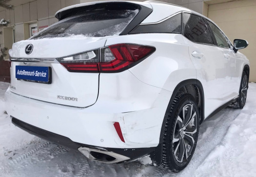 ДО Ремонт бампера с частичной окраской Lexus rx200t