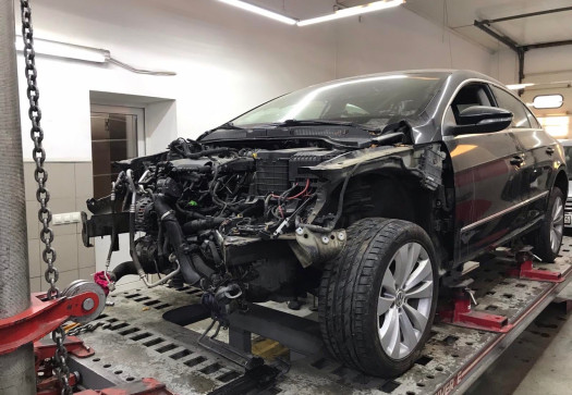 ДО Устранение перекоса моторного щита на passat cc