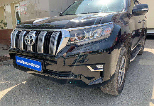 После Ремонт бампера с окраской Land Cruiser Prado 150