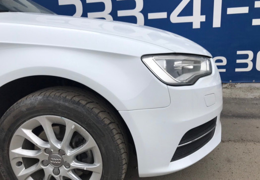 После Ремонт и варка алюминиевого крыла Audi
