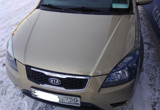 После Замена капота и бампера с окраской KIA RIO