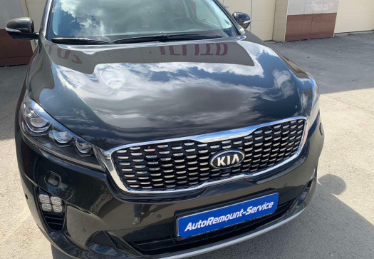 После Полировка капота KIA