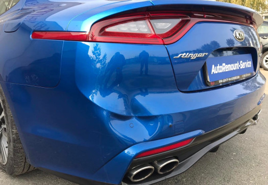 ДО Kia Stinger ремонт бампера