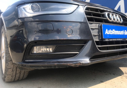 После Ремонт бампера с окраской Audi