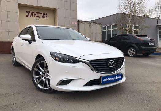После Замена и окраска переднего бампера Mazda 6