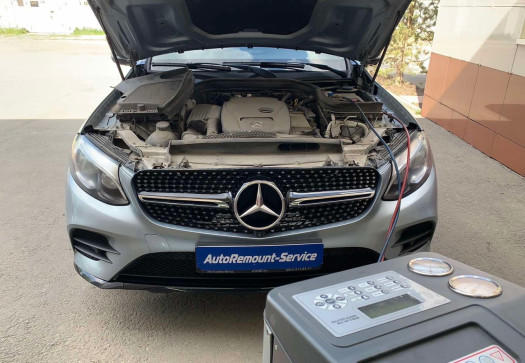 После Обслуживание и заправка кондиционера Mercedes-Benz
