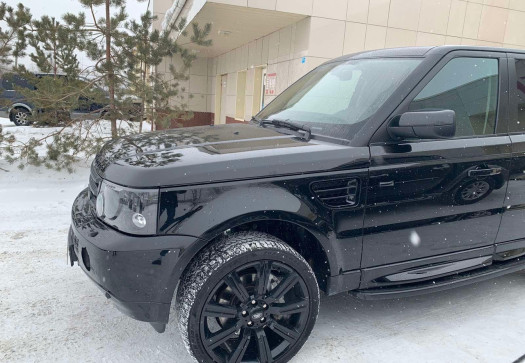 После Ремонт с покраской передней части Range Rover